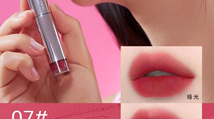 Candy Floss Dual-Ended Touch Lip Gloss - 10 Colors - 01# Rubber Pink (1.7g & 1.7ml)