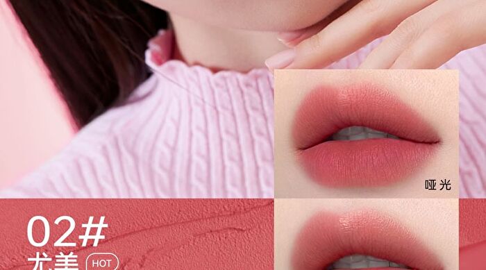 Aztk Candy Floss Dual-Ended Touch Lip Gloss - 10 Colors - (CD05) 05# Red Heart Papaya (1.7g & 1.7ml)