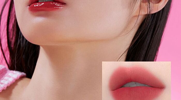 Aztk Candy Floss Dual-Ended Touch Lip Gloss - 10 Colors - (CD05) 05# Red Heart Papaya (1.7g & 1.7ml)