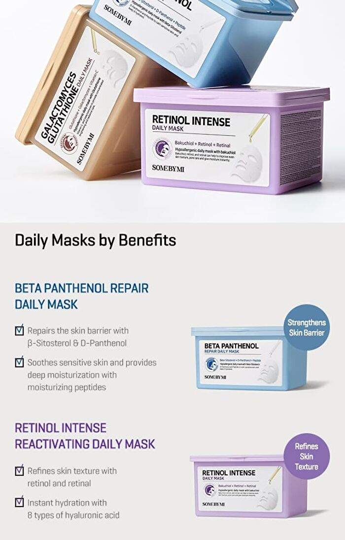 Beta Panthenol Repair Daily Mask - 30 sheets
