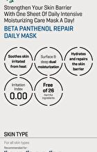 Beta Panthenol Repair Daily Mask - 30 sheets