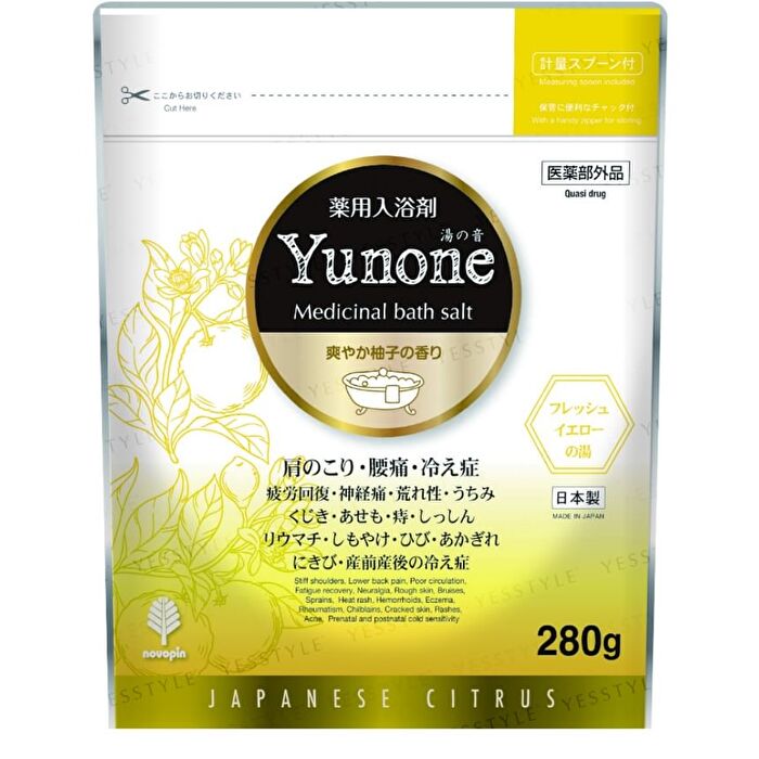 Yunone Medicinal Bath Salt - Japanese  Citrus - 280g