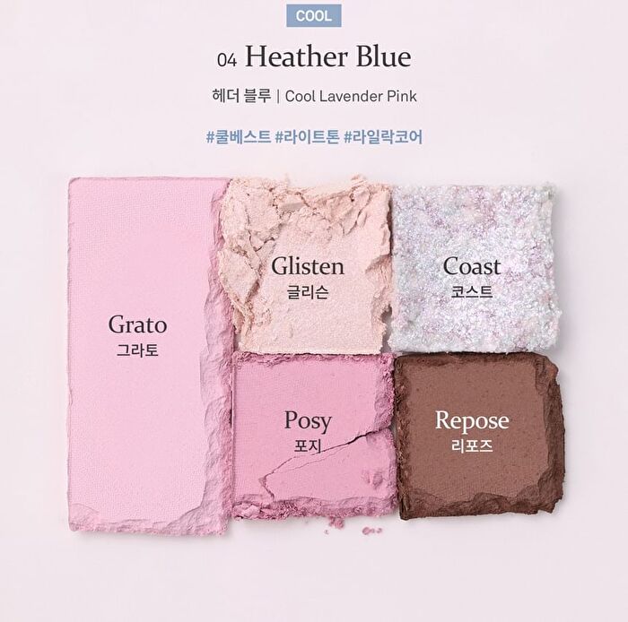 All-Round Eye Palette Blue Dive Collection - 2 Colors - #05 Rose Fuzz