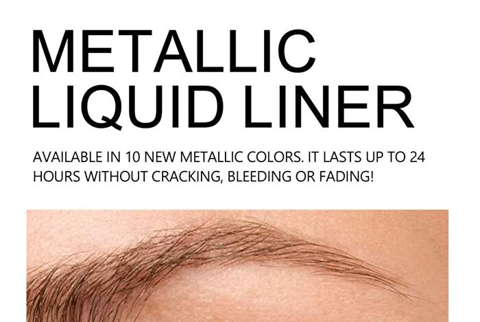 Vivid Metallic Luster Liquid Eyeliner - 10 Colors - 10# - 0.8ml