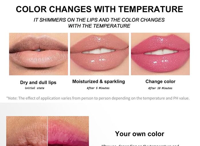 Color-Changing Moisturizing Lip Oil - 10 Colors - 04# Pearlescent - 2.3ml