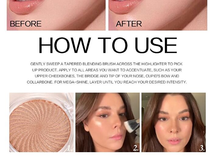Swirled Relief Delicate Highlighter - 6 Colors - 05# - 9g
