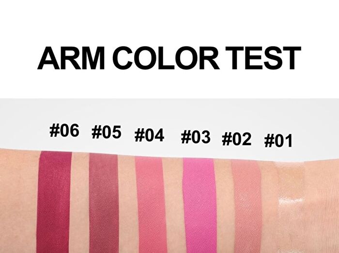 6-Color Pearlescent & Matte Diamond Liquid Lipstick Set - 2 Types - Set A (1.6g x 6pcs)