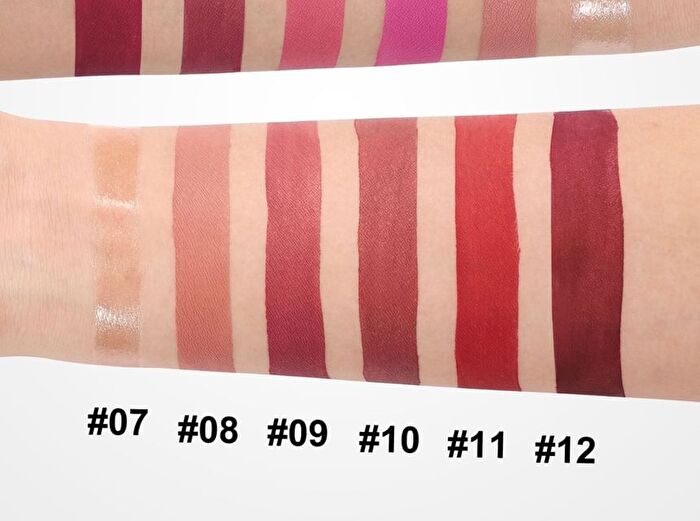 6-Color Pearlescent & Matte Diamond Liquid Lipstick Set - 2 Types - Set A (1.6g x 6pcs)