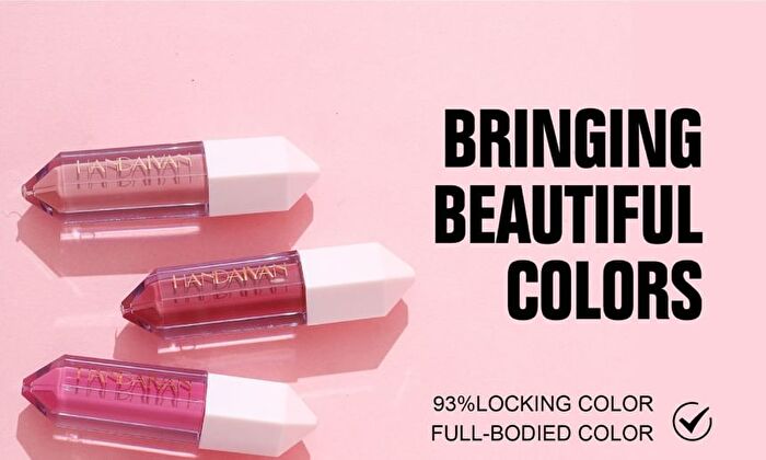 6-Color Pearlescent & Matte Diamond Liquid Lipstick Set - 2 Types - Set A (1.6g x 6pcs)