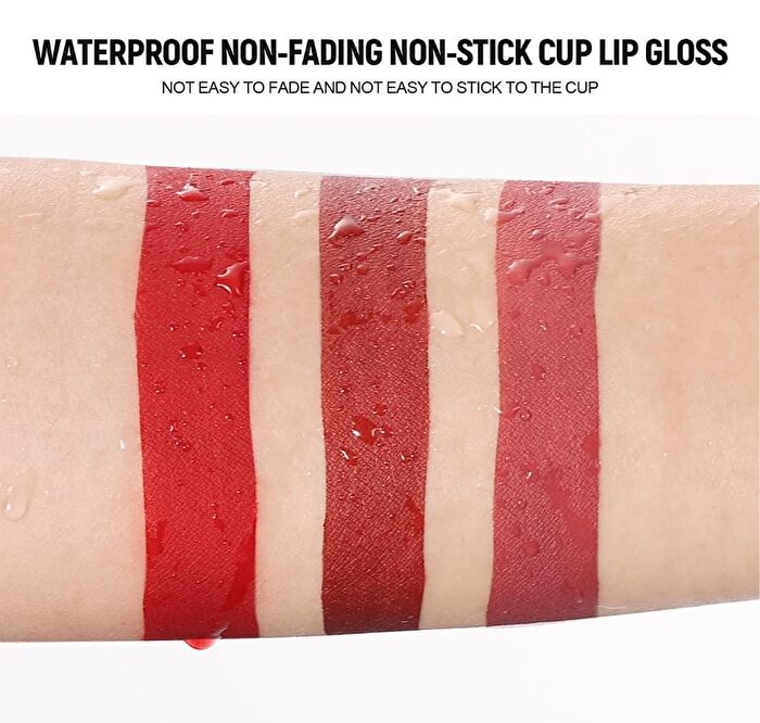 6-Color Pearlescent & Matte Diamond Liquid Lipstick Set - 2 Types - Set A (1.6g x 6pcs)