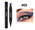 Waterproof Long Lasting Double-Ended Seal & Liquid Eyeliner - 7 Colors - 04# Pink - 3.5g
