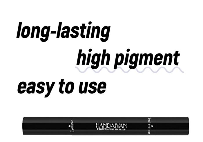 Waterproof Long Lasting Double-Ended Seal & Liquid Eyeliner - 7 Colors - 04# Pink - 3.5g