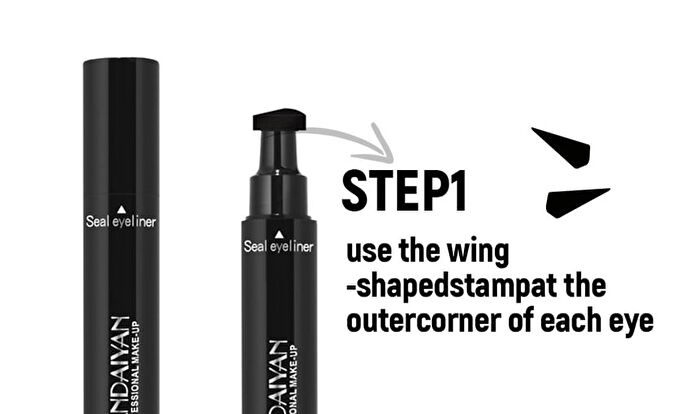 Waterproof Long Lasting Double-Ended Seal & Liquid Eyeliner - 7 Colors - 04# Pink - 3.5g