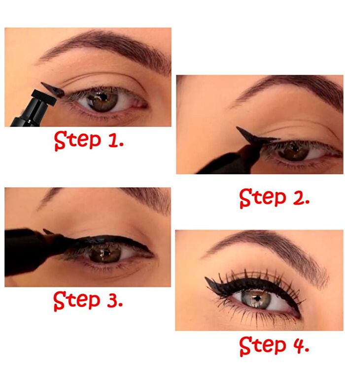 Waterproof Long Lasting Double-Ended Seal & Liquid Eyeliner - 7 Colors - 04# Pink - 3.5g