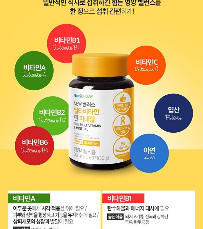 Plus Multivitamin & Mineral - 500mg x 60 tablets