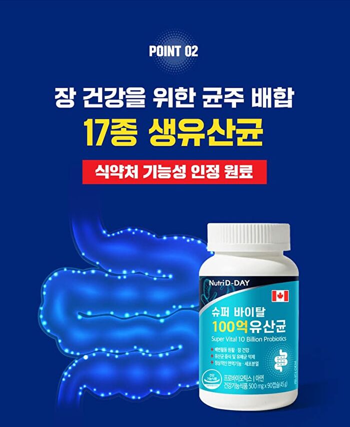 Super Vital 10 Billion Probiotics - 500mg x 90 capsules