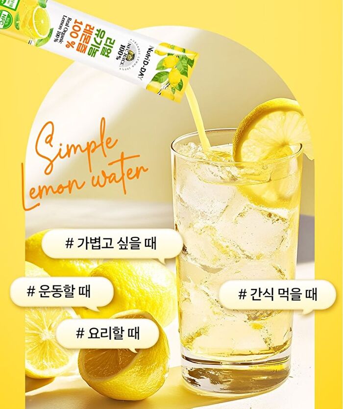 Real Organic Lemon 100% - 20g x 14 sticks