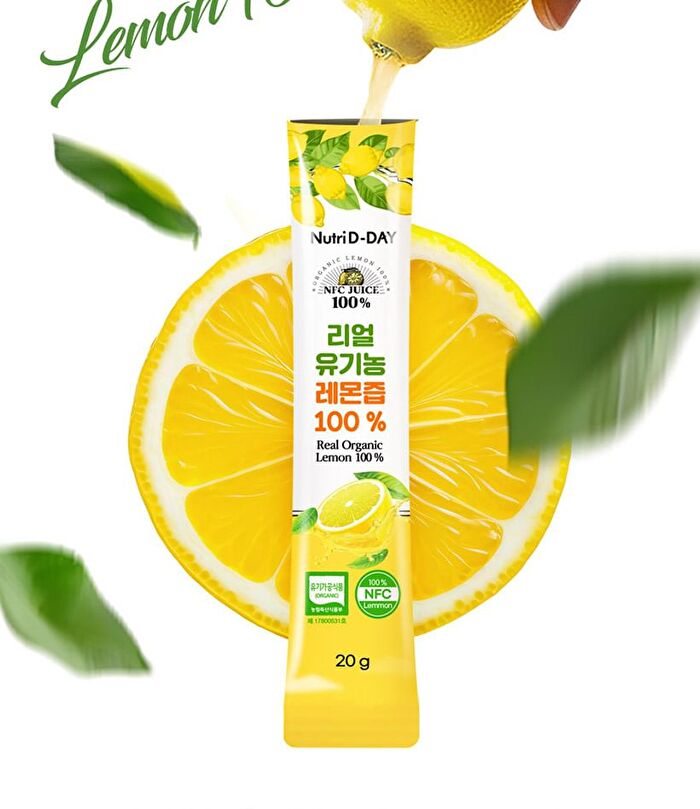 Real Organic Lemon 100% - 20g x 14 sticks