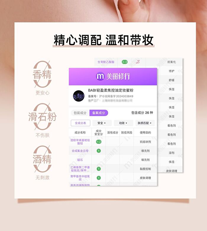 Babi Soft Blurring Oil-Control Setting Powder - 9g