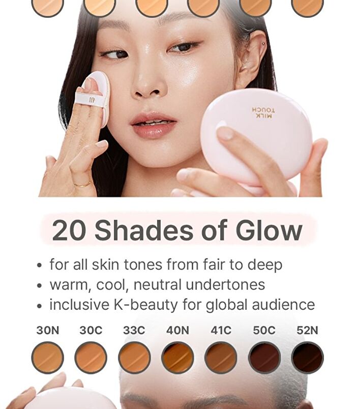 All-day Skin Fit Milky Glow Cushion - 20 Colors - #19W Warm Ivory