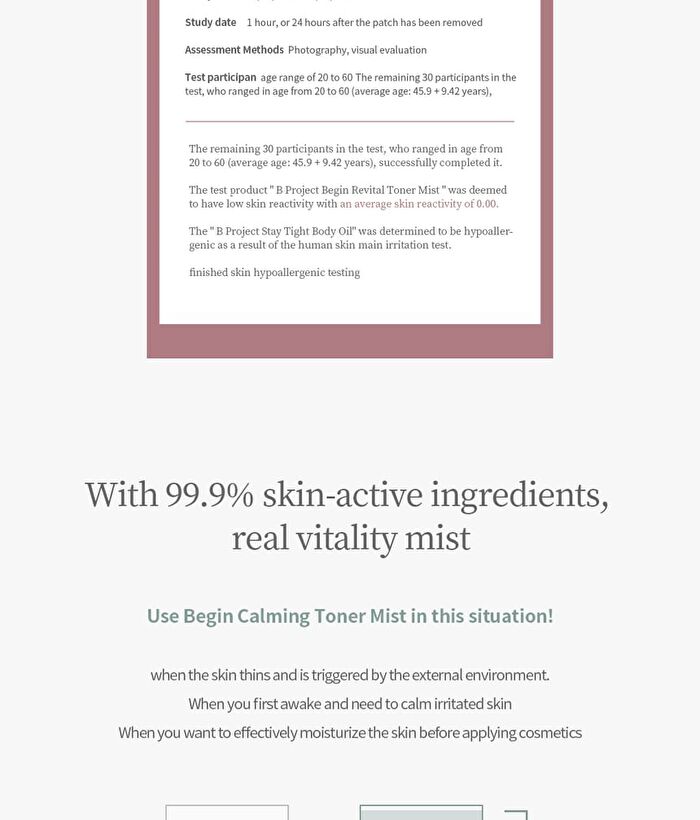 Begin Calming Toner Mist - 30ml
