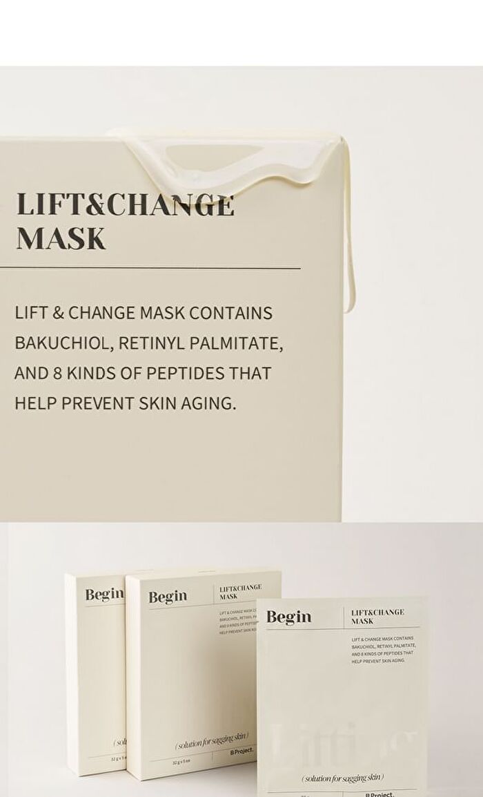 Begin Lift & Change Mask Set - 32g x 5 sheets