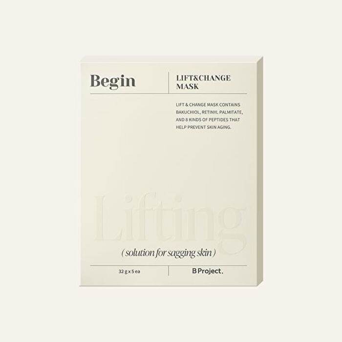Begin Lift & Change Mask Set - 32g x 5 sheets