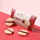 Yaozhi Polished Leather Powder Puff Set - 2 Types - Red bean Pie (3pcs)