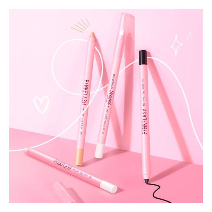 Pinkflash Waterproof Eyeliner Pencil - 3 Colors - #BK01 Black