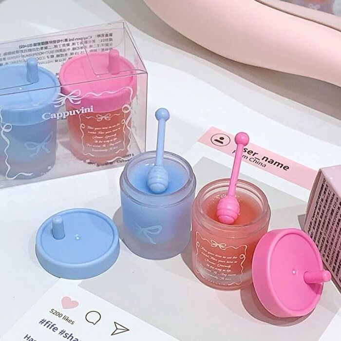 Juicy Straw Cup Lip Mask - 2 Colors - 01# Blueberry - 4.8g