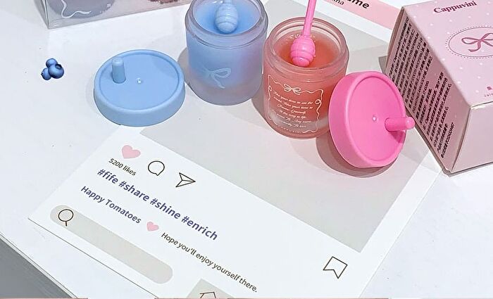 Juicy Straw Cup Lip Mask - 2 Colors - 02# Strawberry - 4.8g