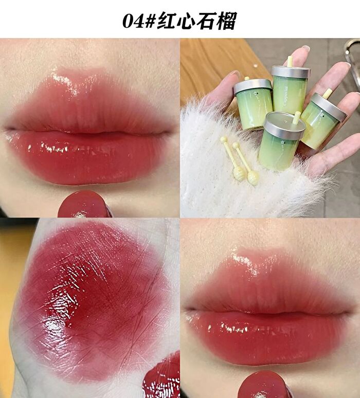 Garden Season Straw Cup Glossy Lipstick - 6 Colors - 02# Vampire - 5g