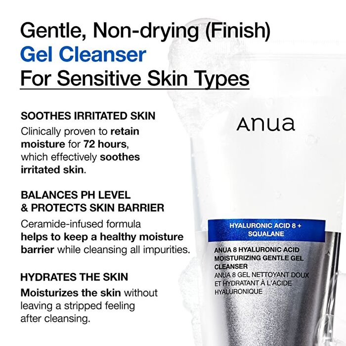 8 Hyaluronic Acid Moisturizing Gentle Gel Cleanser - 150ml