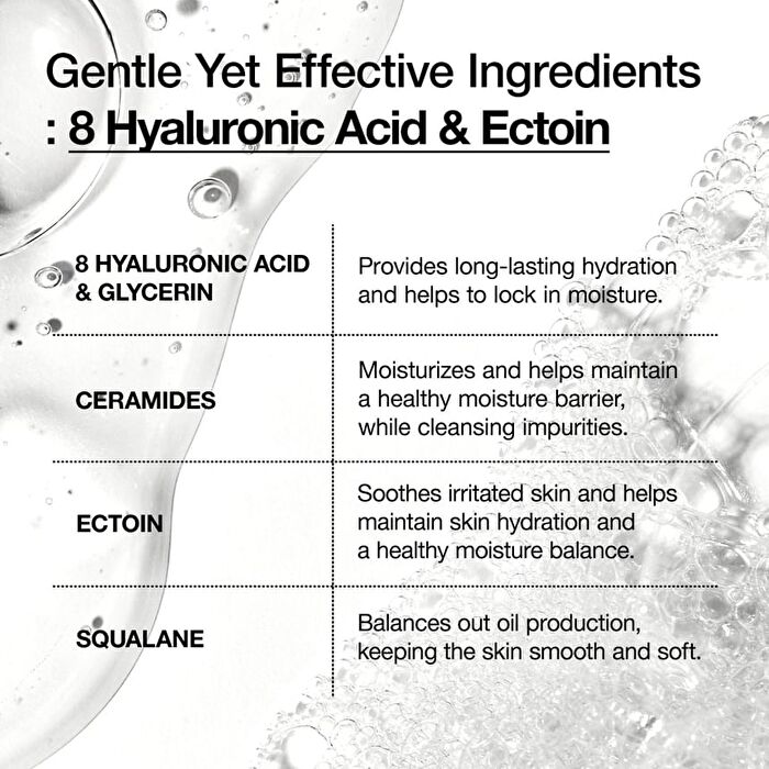 8 Hyaluronic Acid Moisturizing Gentle Gel Cleanser - 150ml