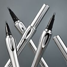 Two-Pronged Positioning Liquid Eyebrow Pen - 3 Colors - M03# Soft Gray Black - 1ml