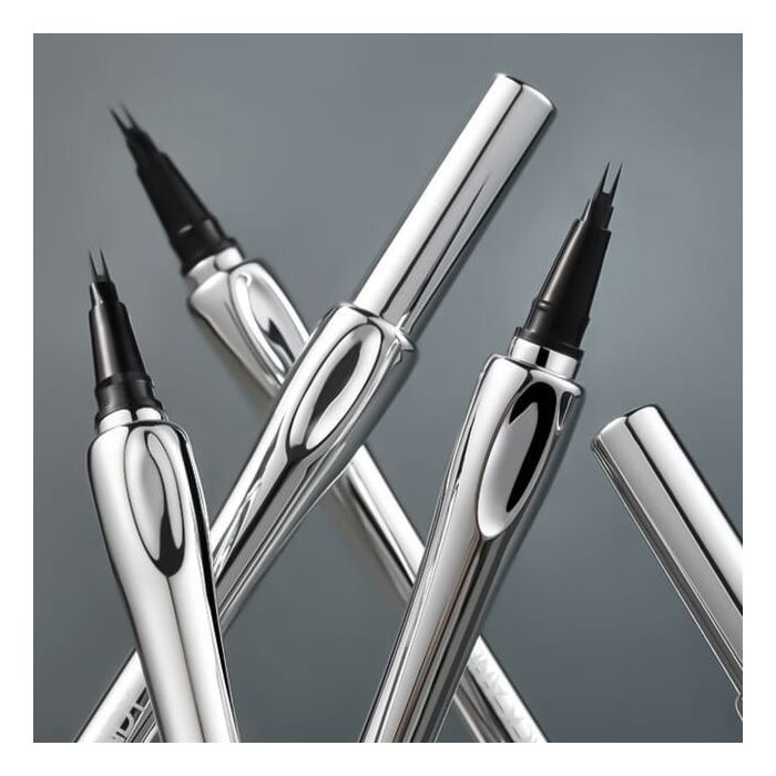 Two-Pronged Positioning Liquid Eyebrow Pen - 3 Colors - M03# Soft Gray Black - 1ml