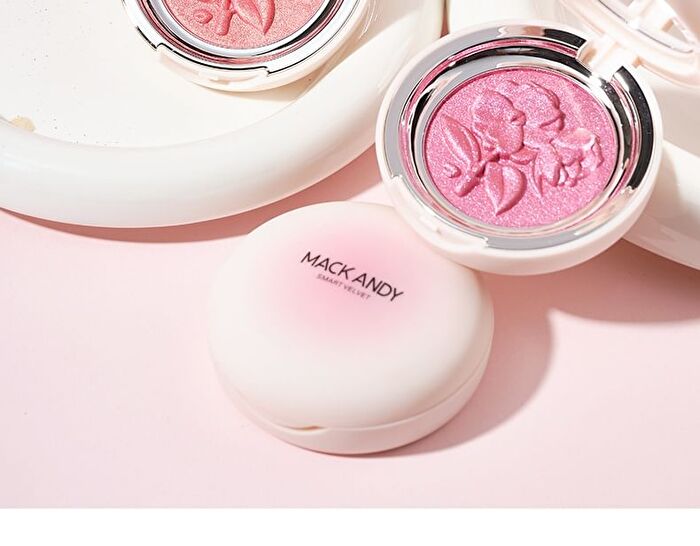 Velvety Flower Embossed Blusher- 3 Colors - M01# Cheerful Pink - 5.5g