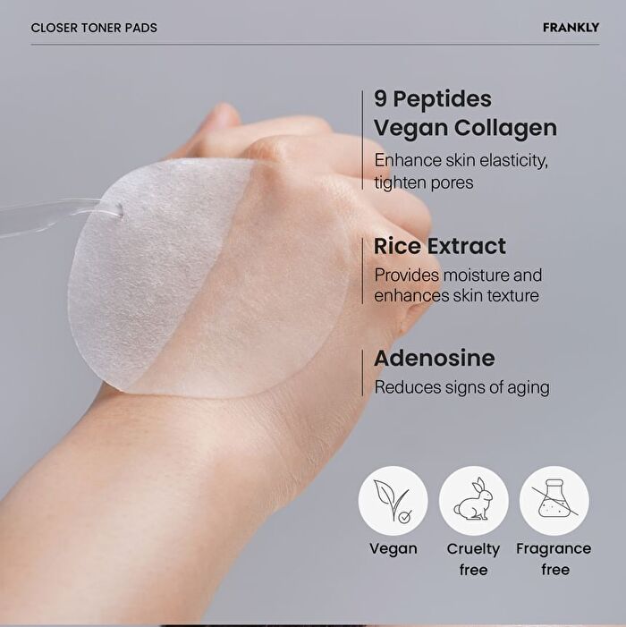 Frankly Closer Pore Tightening Toner Pads - 70 pads