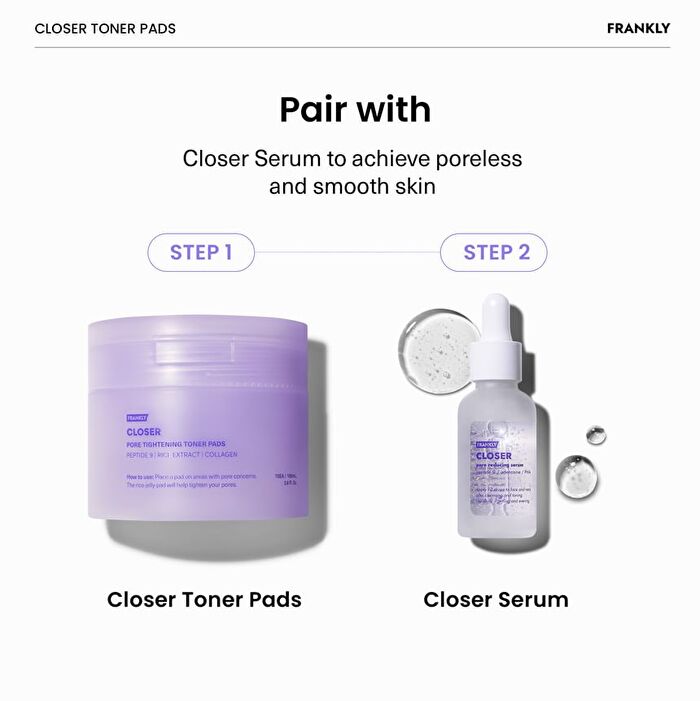 Frankly Closer Pore Tightening Toner Pads - 70 pads