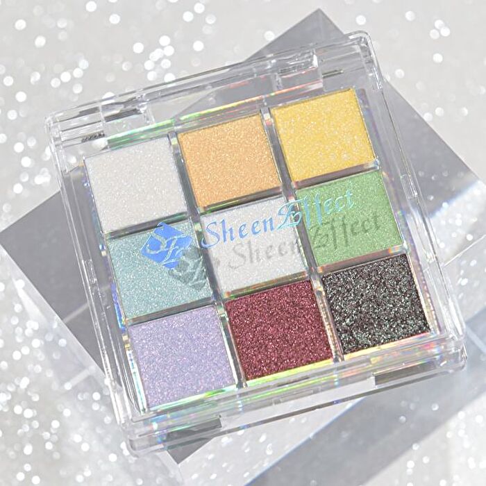 9 Colors Glittery Chameleon Eyeshadow Palette - Encounter - #8g
