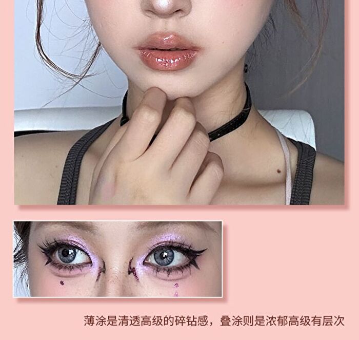 9-Colors Glittery Chameleon Eyeshadow Palette - Tipsy - #8g
