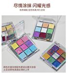 9-Colors Glittery Chameleon Eyeshadow Palette - Tipsy - #8g