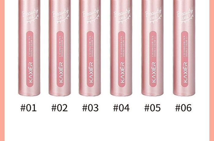 Colorful Two-Color Eyeshadow Stick - 6 Types - 01# Peach Blossom - 3.8g
