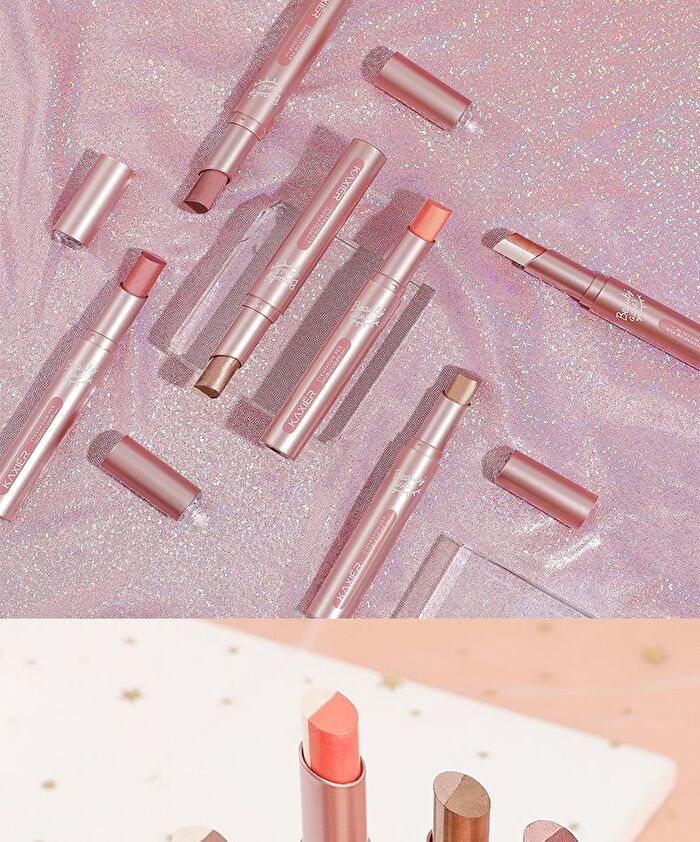Colorful Two-Color Eyeshadow Stick - 6 Types - 01# Peach Blossom - 3.8g
