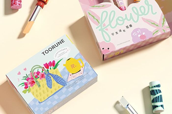 Toorune Moisturizing Lip Care Balm Set - 2 Types - Z01 (1.7g x 3)