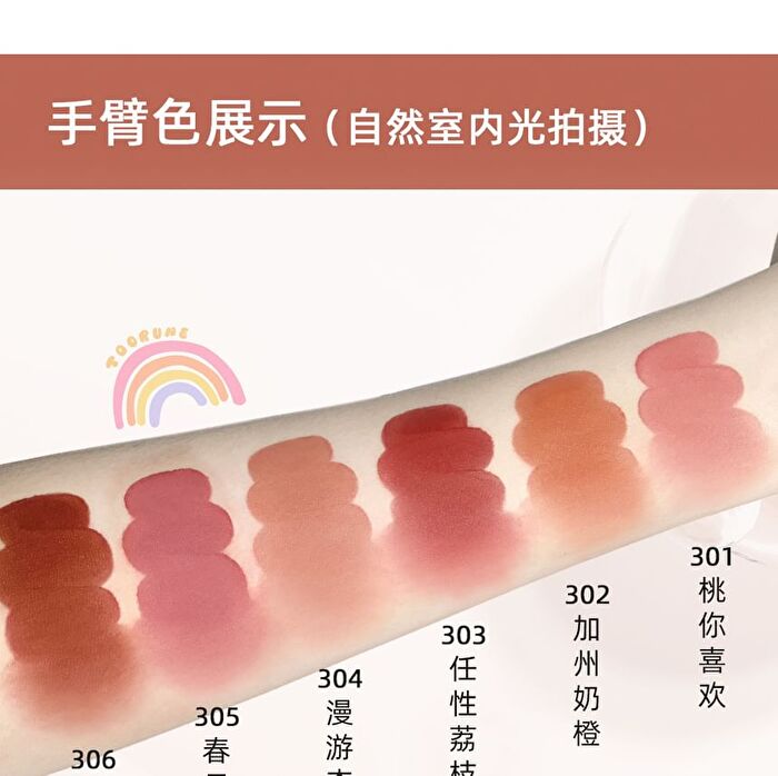 Toorune Spring Blossom Matte Liquid Lipstick Set - 2 Types - U01 (1.8g x 3)