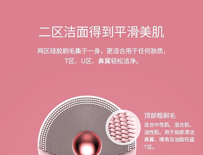 ONE BEAUTY Silicone Facial Cleansing Brush - DTS01 (White) - 1pc