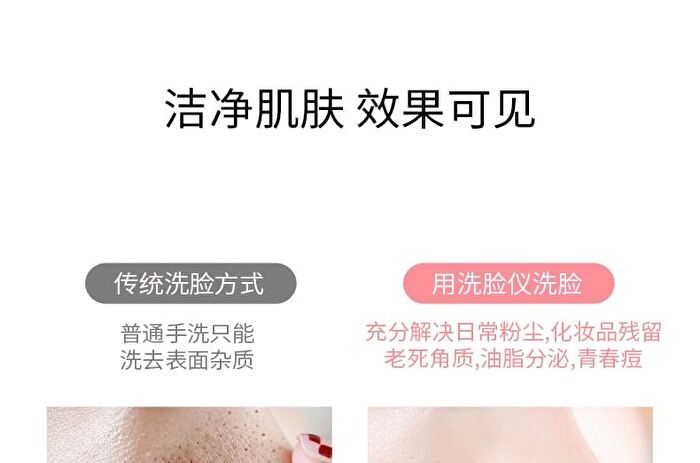 ONE BEAUTY Silicone Facial Cleansing Brush - DTS01 (White) - 1pc
