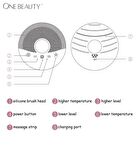 ONE BEAUTY Silicone Facial Cleansing Brush - DTS01 (White) - 1pc
