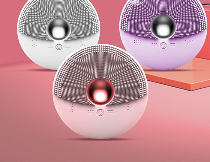 ONE BEAUTY Silicone Facial Cleansing Brush - DTS01 (White) - 1pc